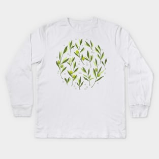 Green Olive Kids Long Sleeve T-Shirt